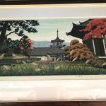 井堂雅夫木版画「興福寺」